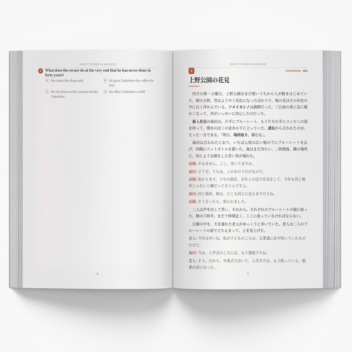 Short Stories in Japanese mockup
