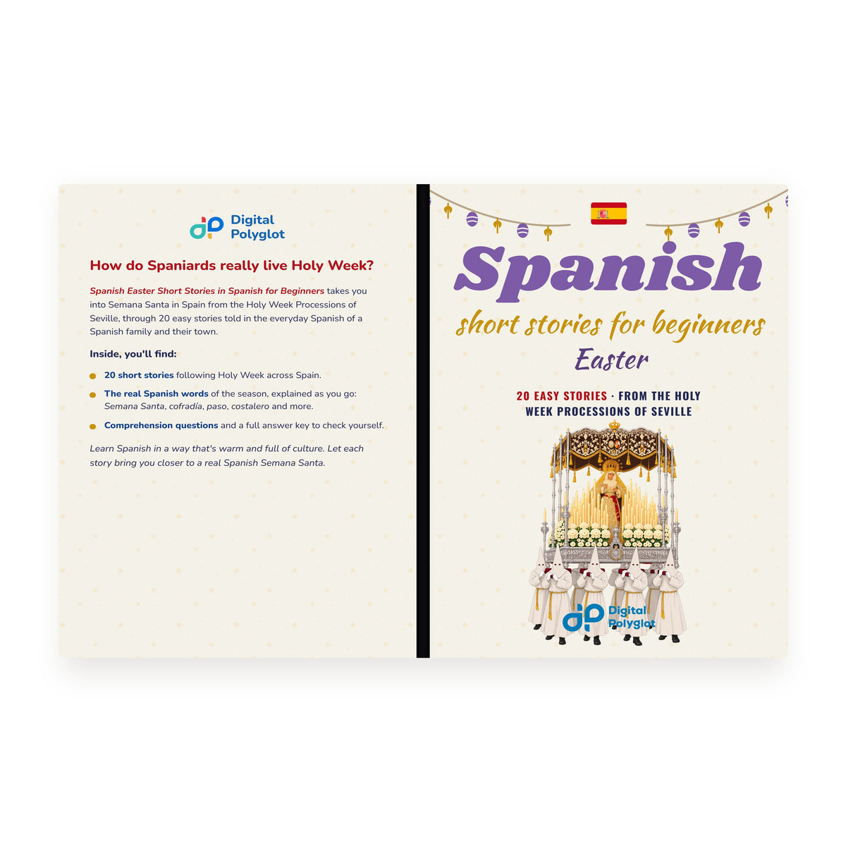 Spanish Easter Short Stories in Spanish for Beginners mockup pdp-wrap