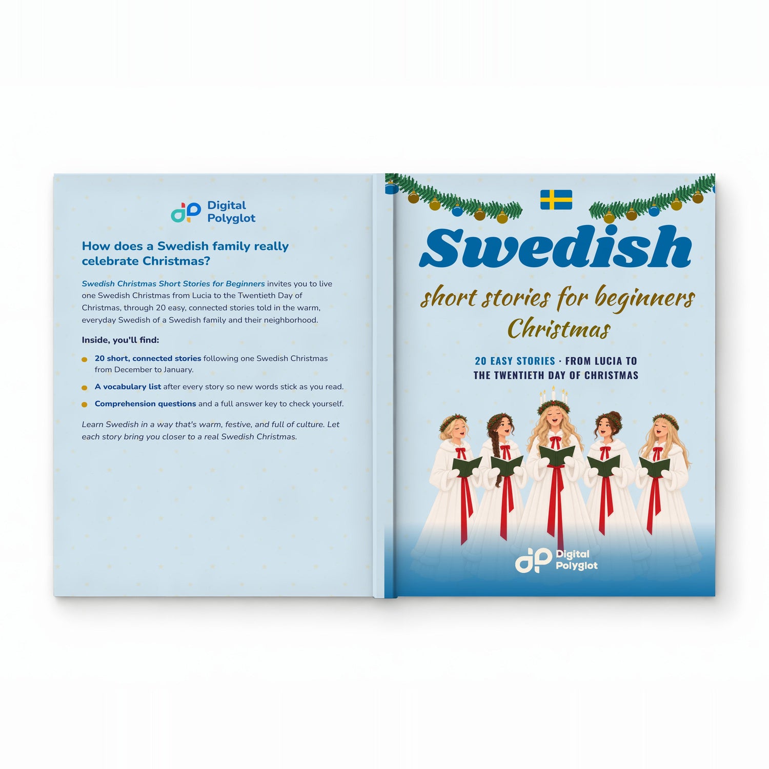 Swedish Christmas Short Stories for Beginners mockup