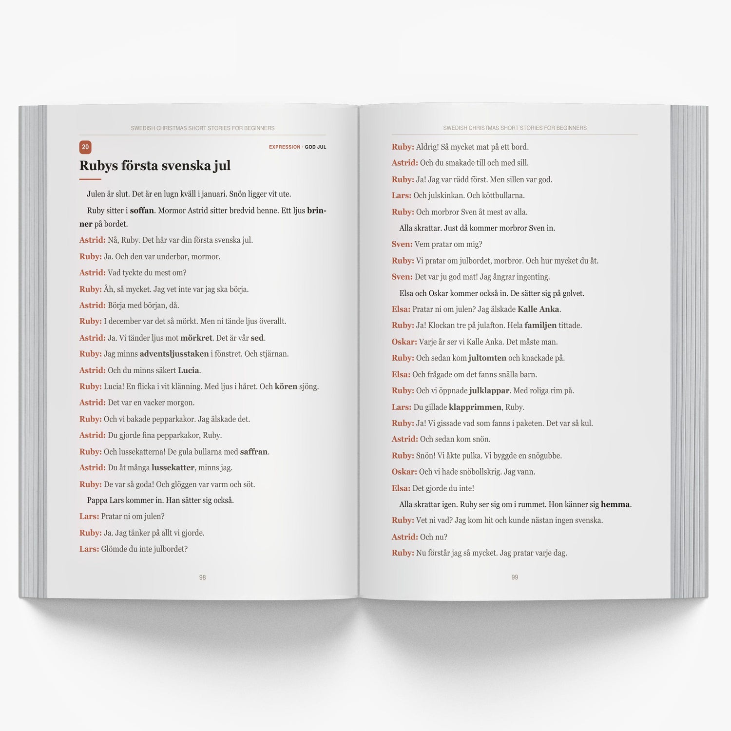 Swedish Christmas Short Stories for Beginners mockup