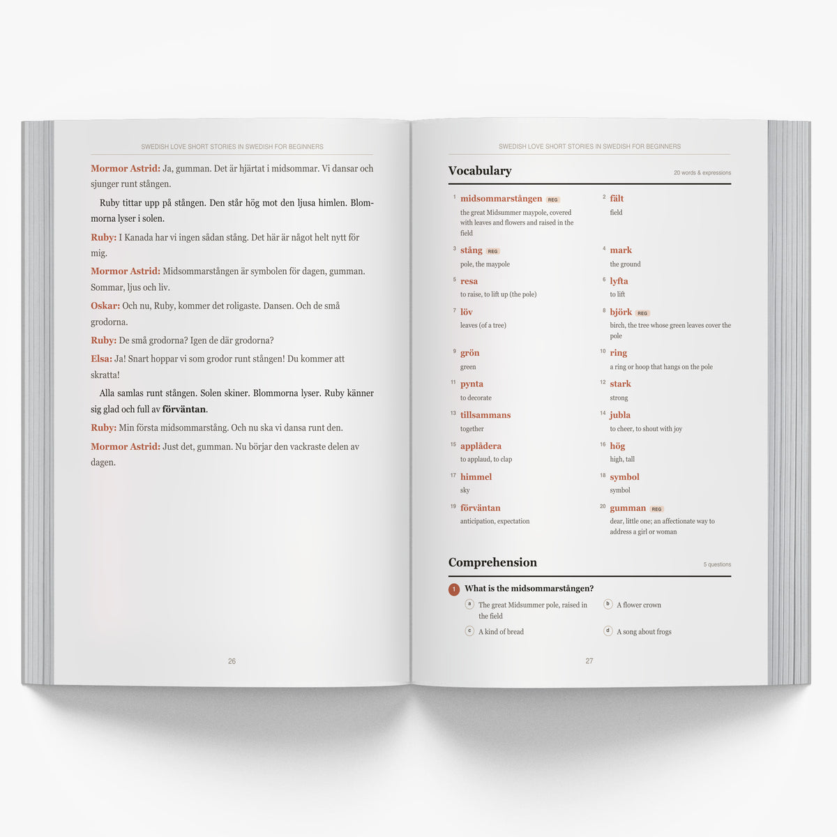 Swedish Love Short Stories in Swedish for Beginners mockup interior-3