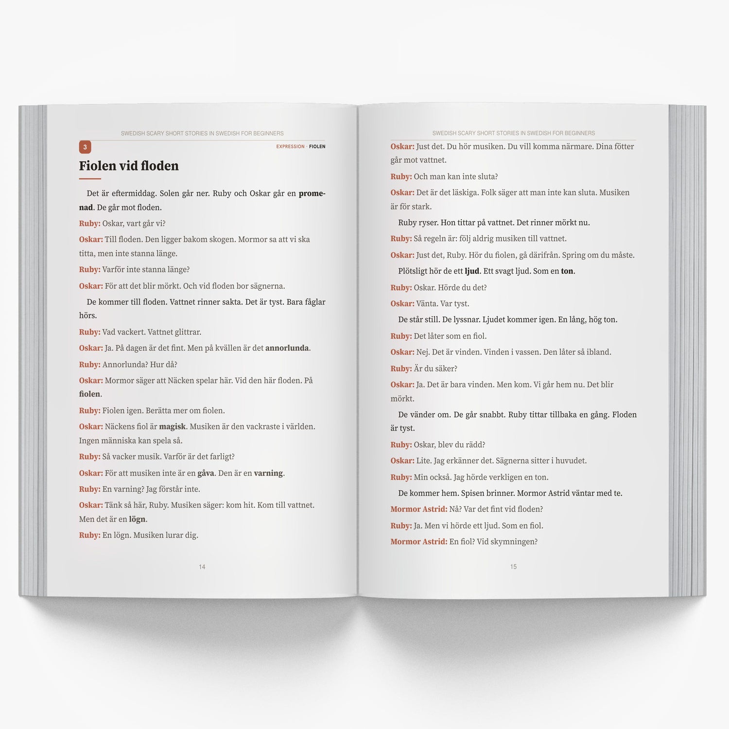 Swedish Scary Short Stories in Swedish for Beginners mockup