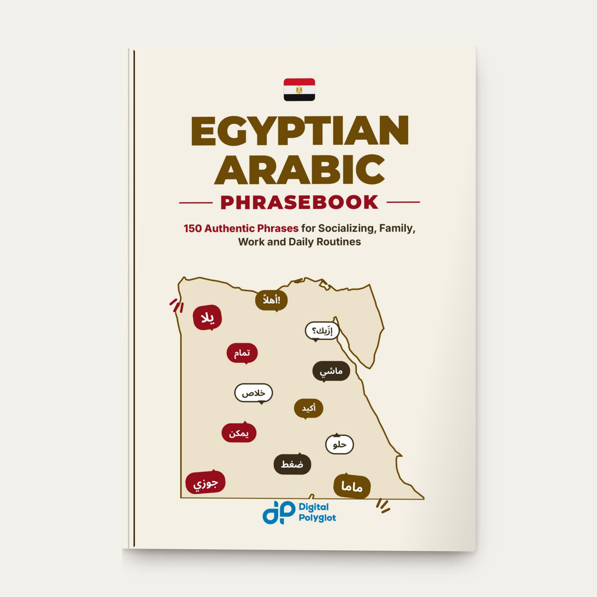 The Essential Egyptian Arabic Everyday Phrasebook mockup
