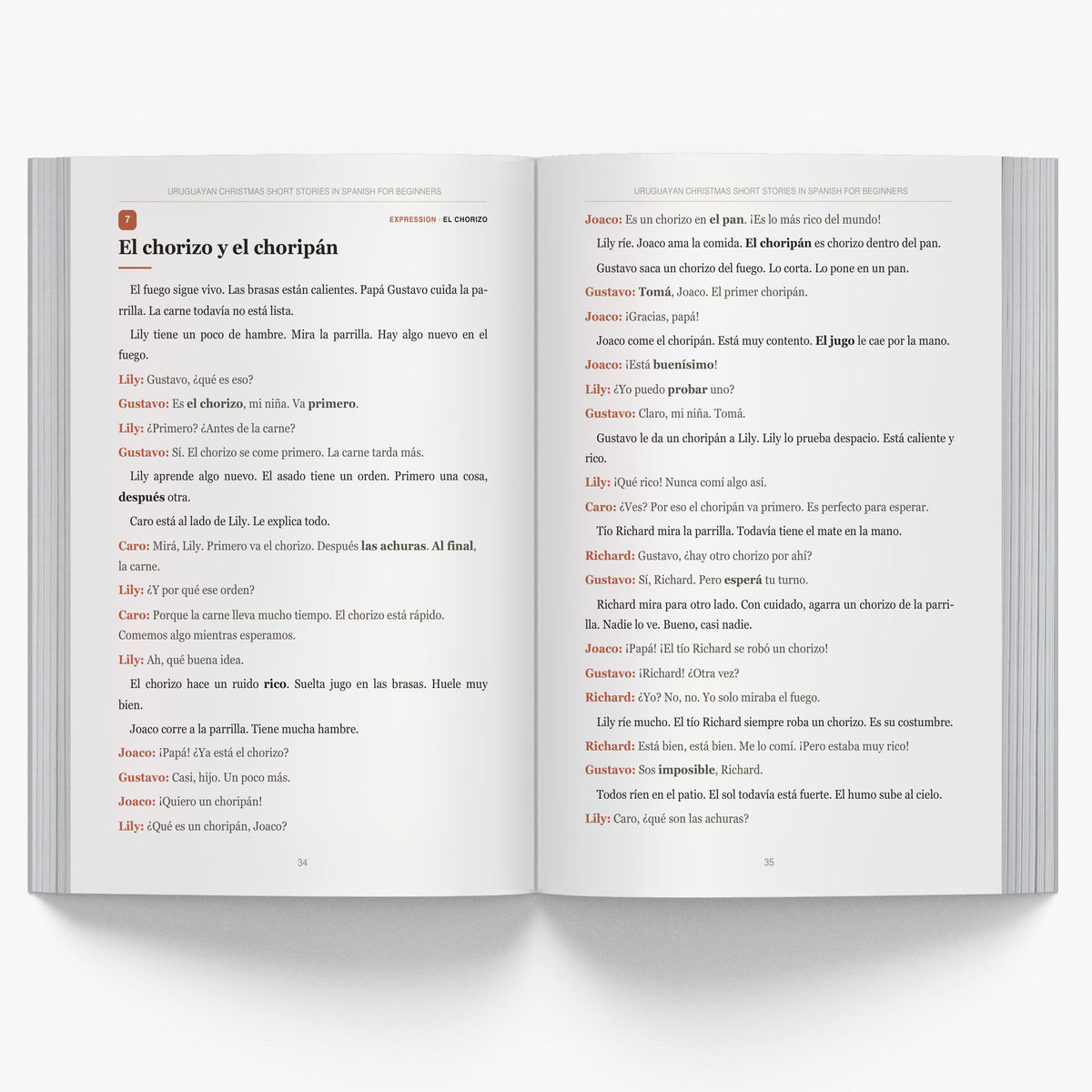 Uruguayan Christmas Short Stories in Spanish for Beginners mockup