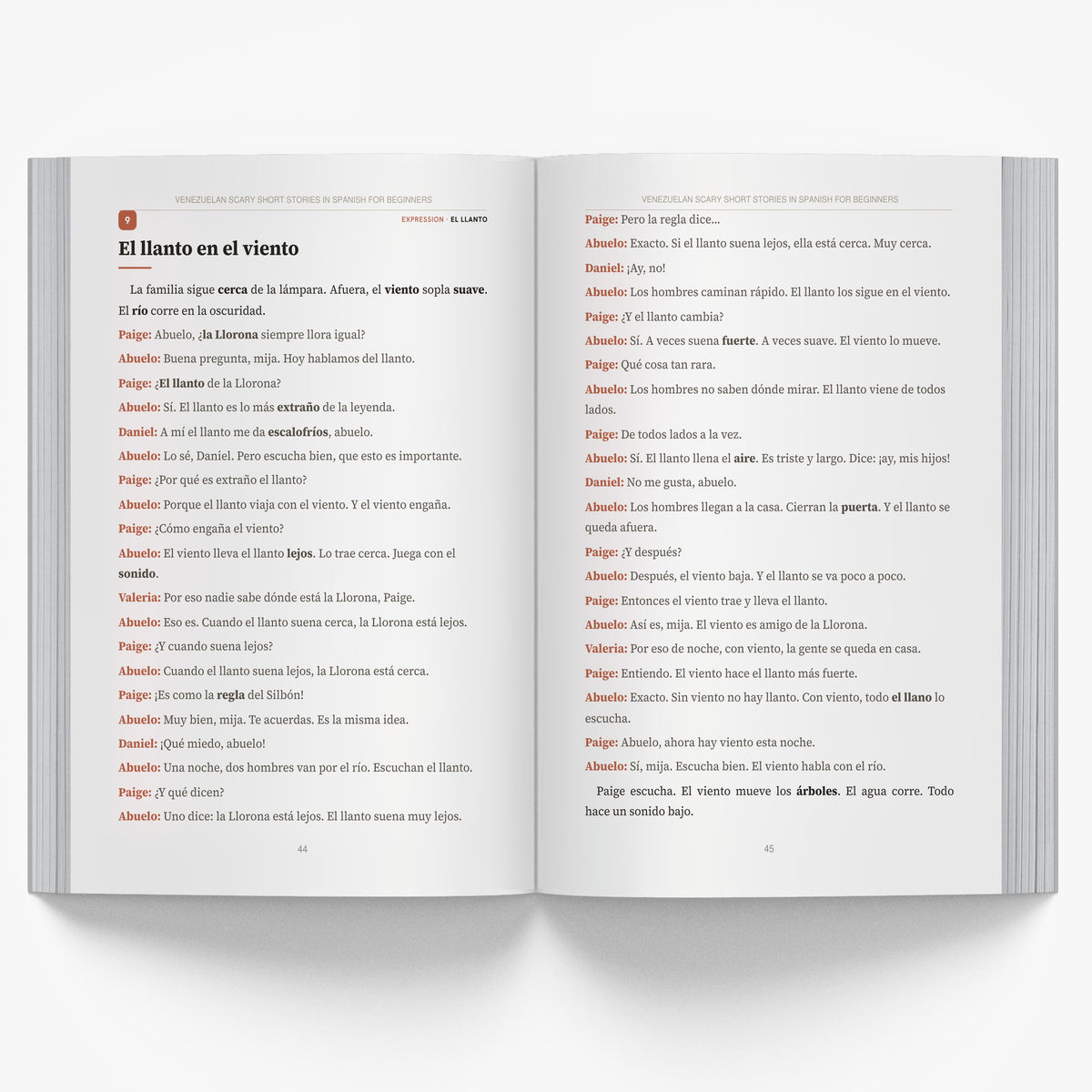 Venezuelan Scary Short Stories in Spanish for Beginners mockup