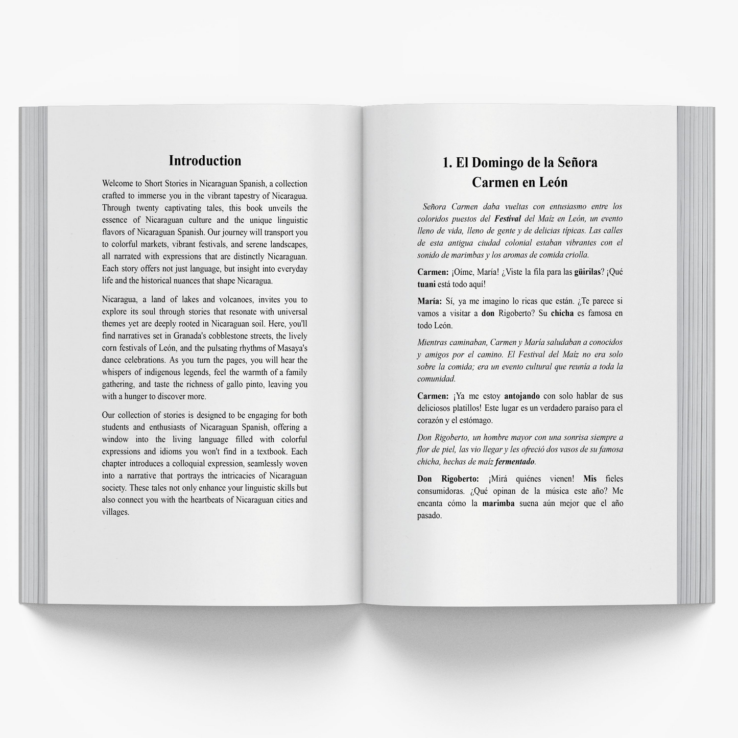 Short Stories in Nicaraguan Spanish