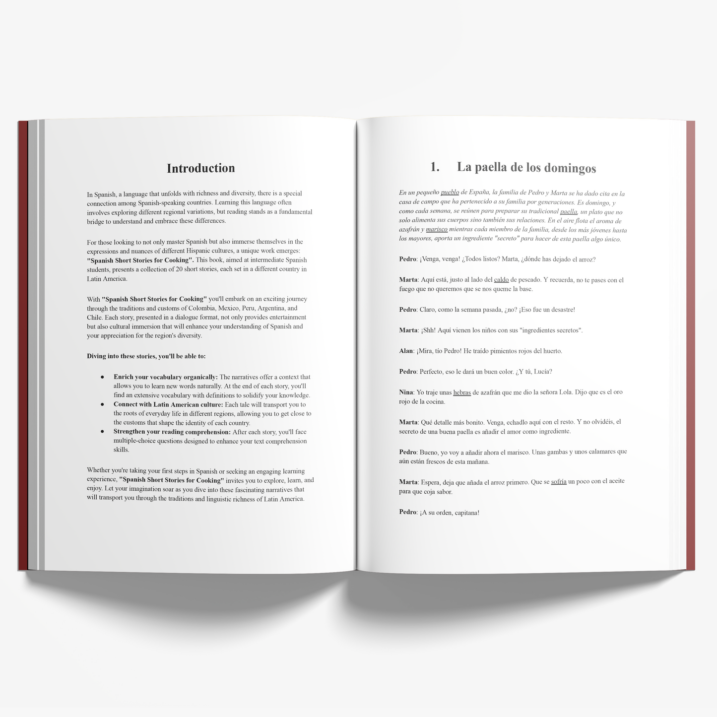 Spanish Short Stories for Cooking